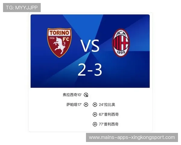 米兰3-2逆转都灵，普利西奇替补再创奇迹